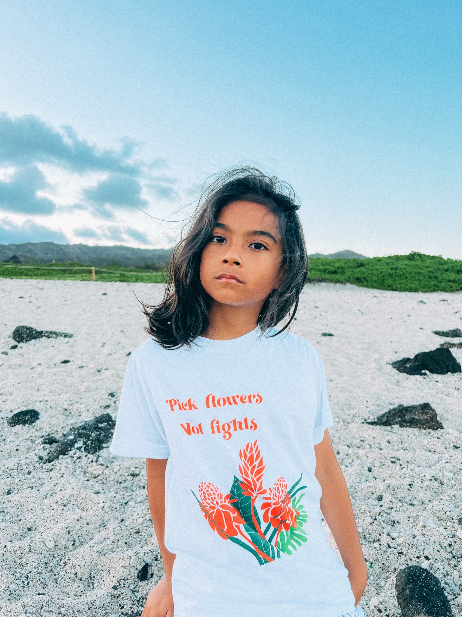 Pick Flowers Not Fights t-shirt T-shirt Aloha Friyay