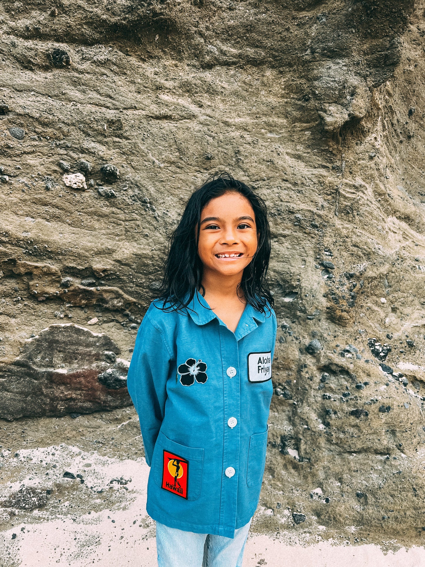 Aloha Friyay patch toddler jacket