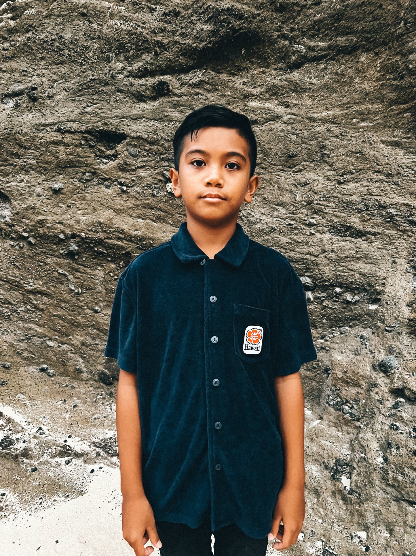 Hawaii Terry Button Down Toddler Shirt