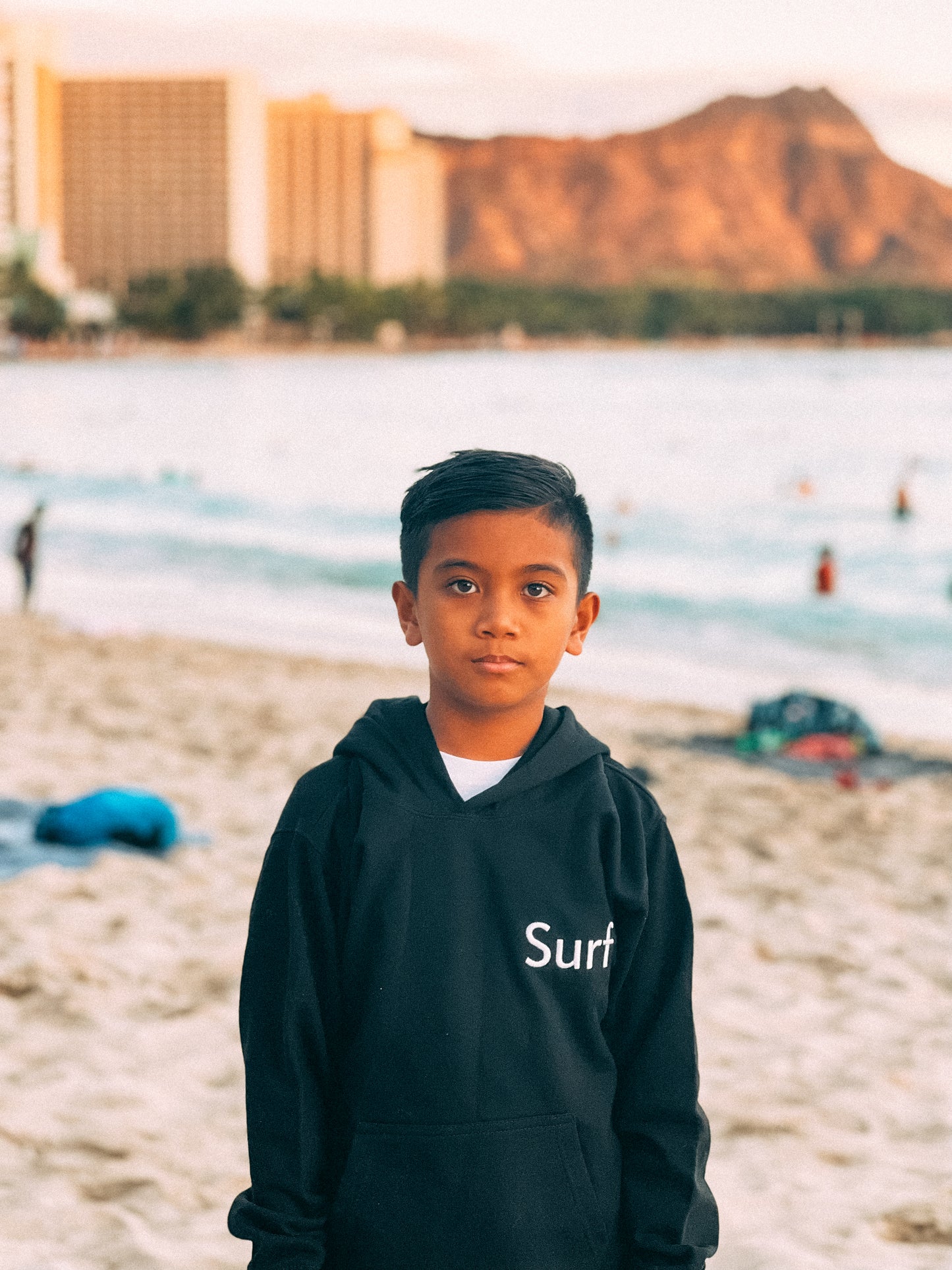 Surf embroidered hoodie