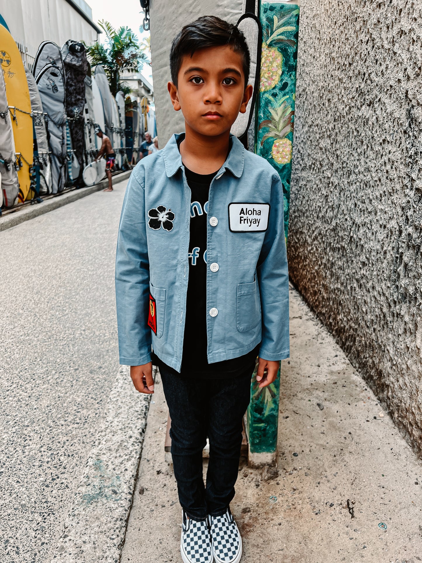 Aloha Friyay patch jacket