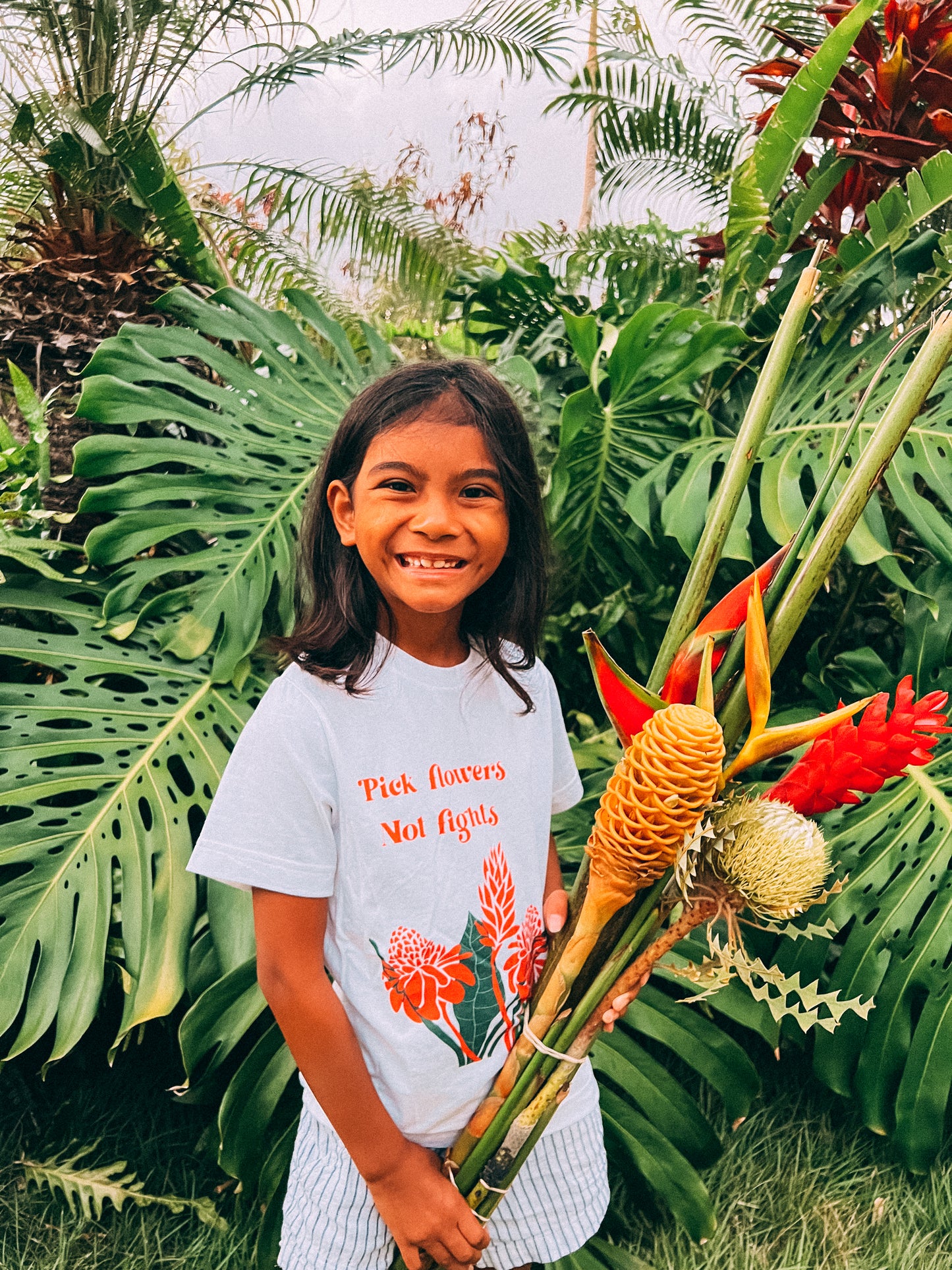 Pick Flowers Not Fights t-shirt
