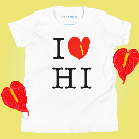 I Love HI Youth T-Shirt