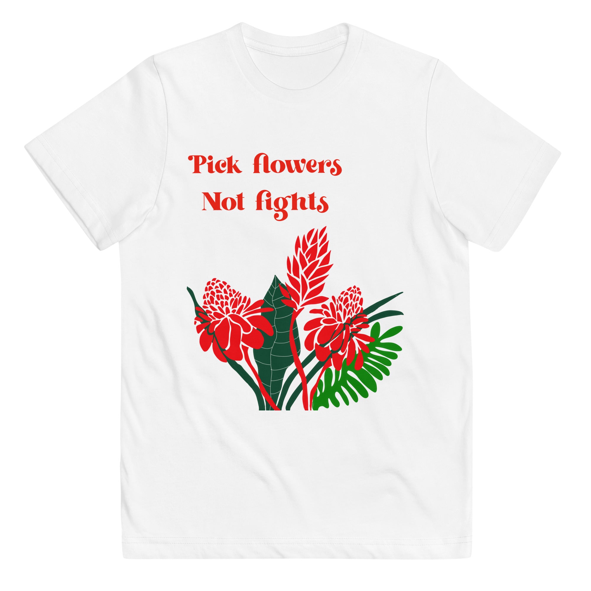 Spring Shirts Pick Flowers Not Fights Shirt Cute Be Kind 