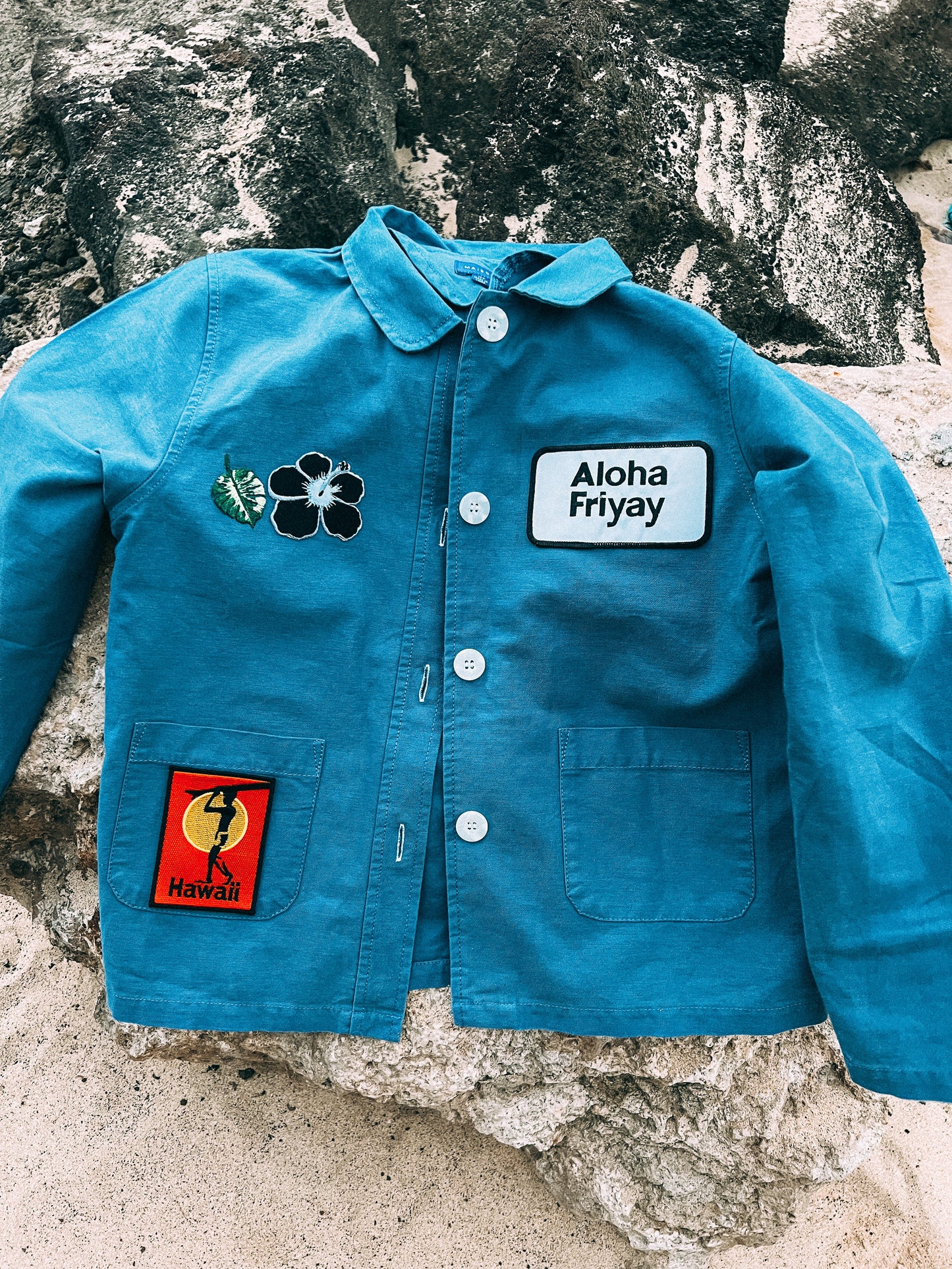 Aloha Friyay patch toddler jacket
